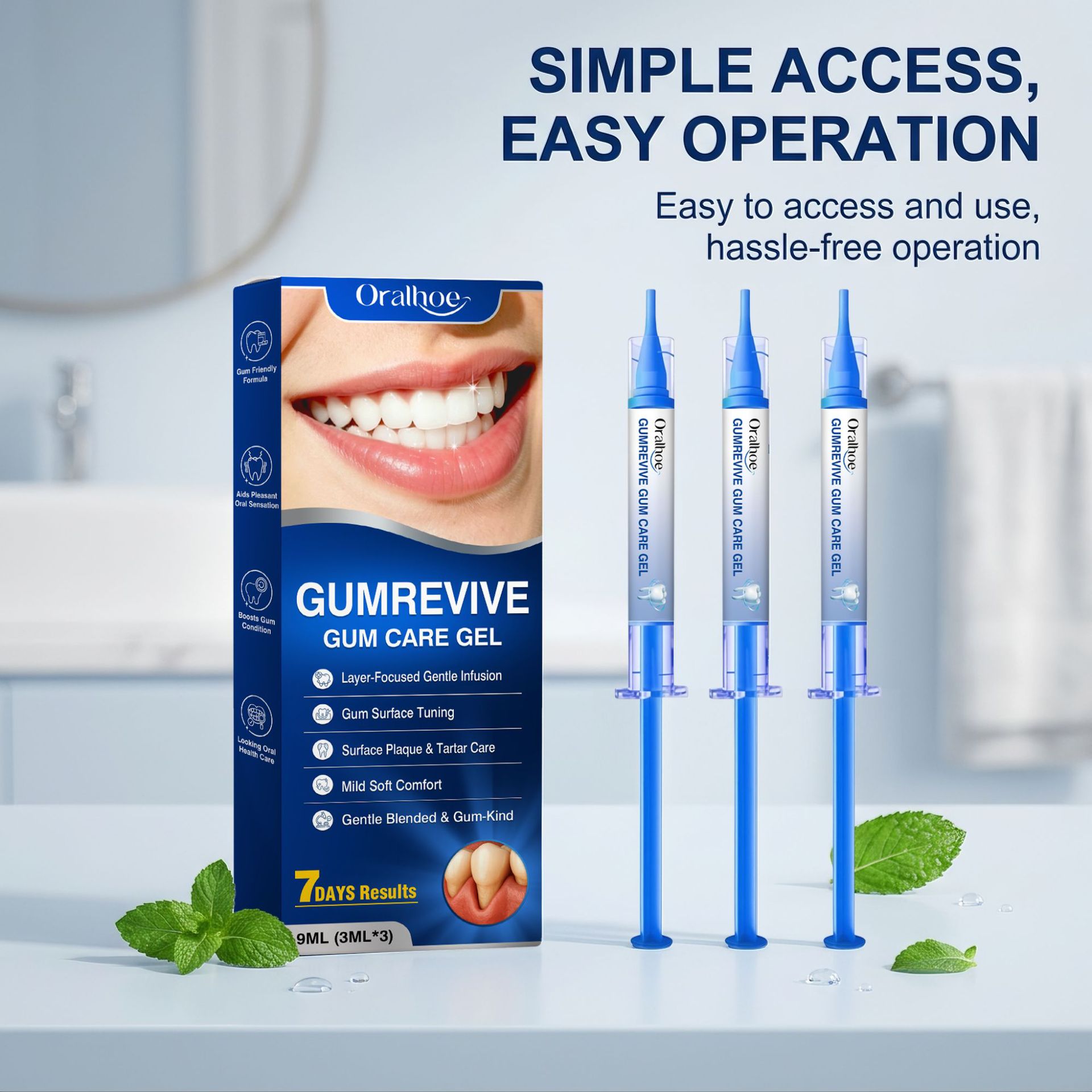 Teeth Whitening In Office - Oralhoe Gum Care Gel 3Pcs Syringe