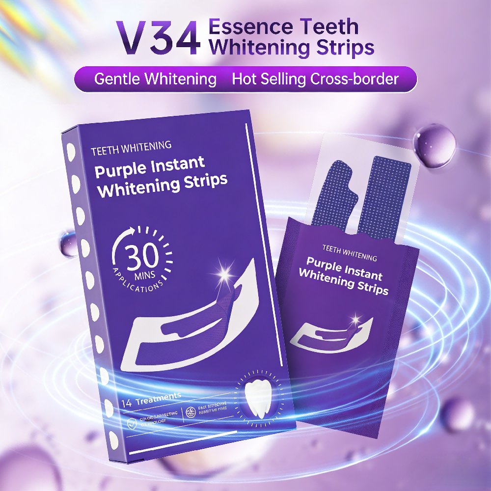 Purple Teeth Whitening Strips- - Teeth Whitening In Office 评论和价格
