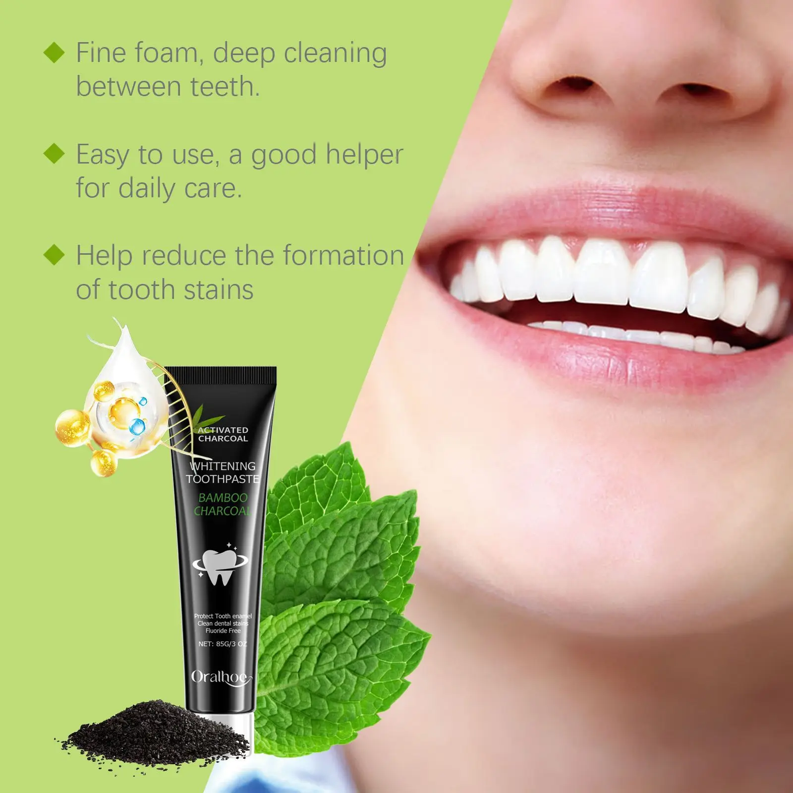Whitening Toothpaste Adsorb Ba - Teeth Whitening Yellow Teeth 评论和价格