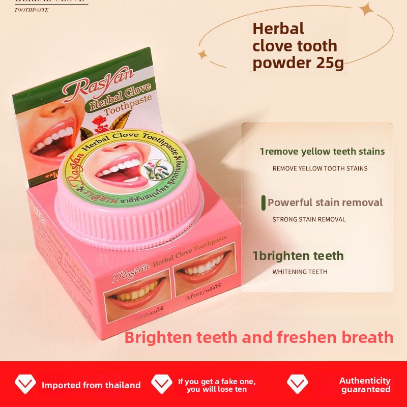 Thai Clove/coconut Tooth Powde - Teeth Whitening Yellow Teeth 评论和价格