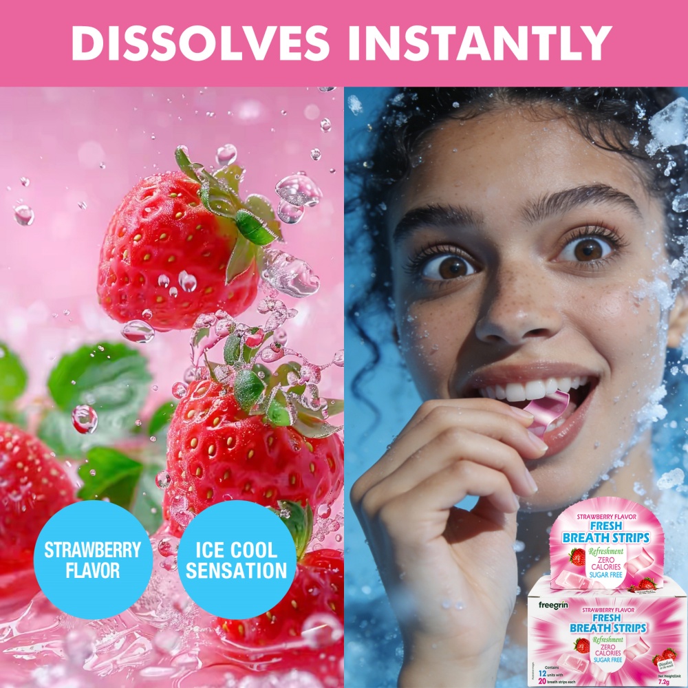 Breath Freshener Cool Strawber - Teeth Whitening In Office 评论和价格